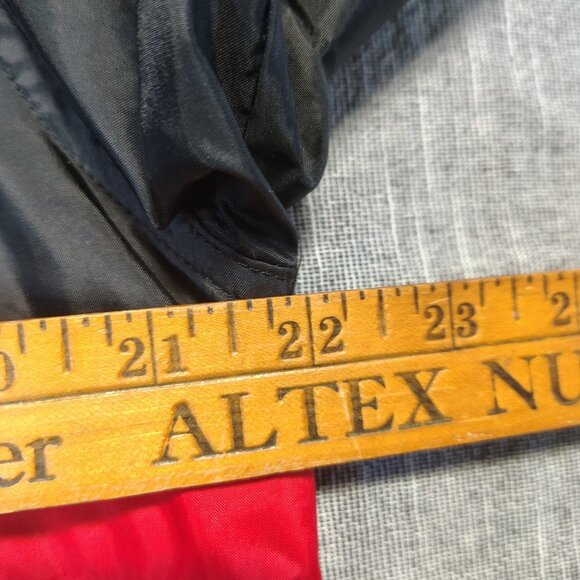 VINTAGE Adidas Jacket Size XL Red Black Windbreaker Track Stripe Embroidered - Picture 11 of 12